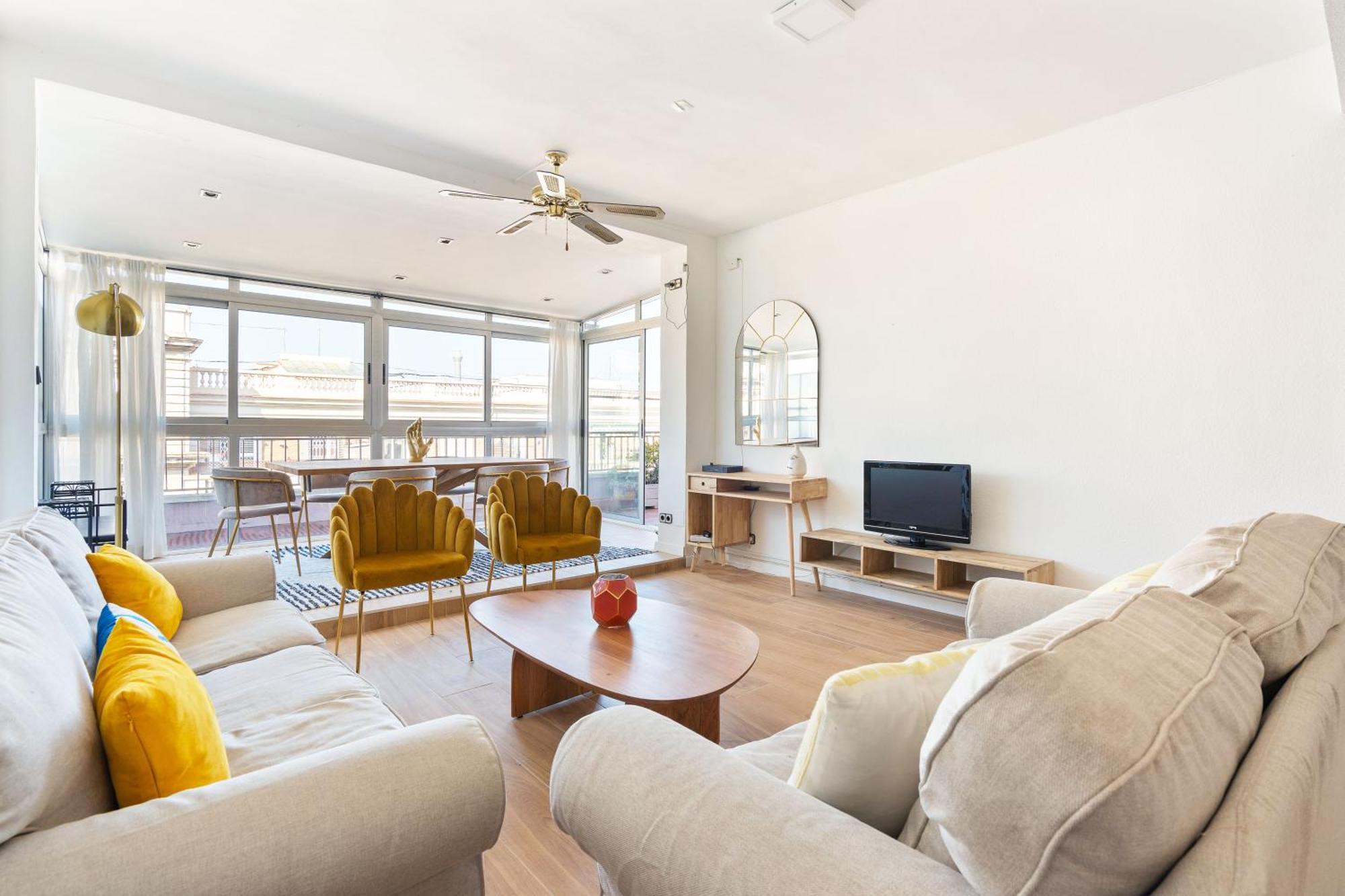 바르셀로나 Chic 3Br Retreat With Private Terrace 아파트 외부 사진