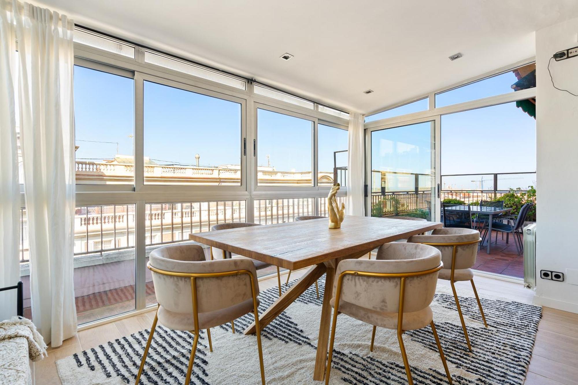 바르셀로나 Chic 3Br Retreat With Private Terrace 아파트 외부 사진